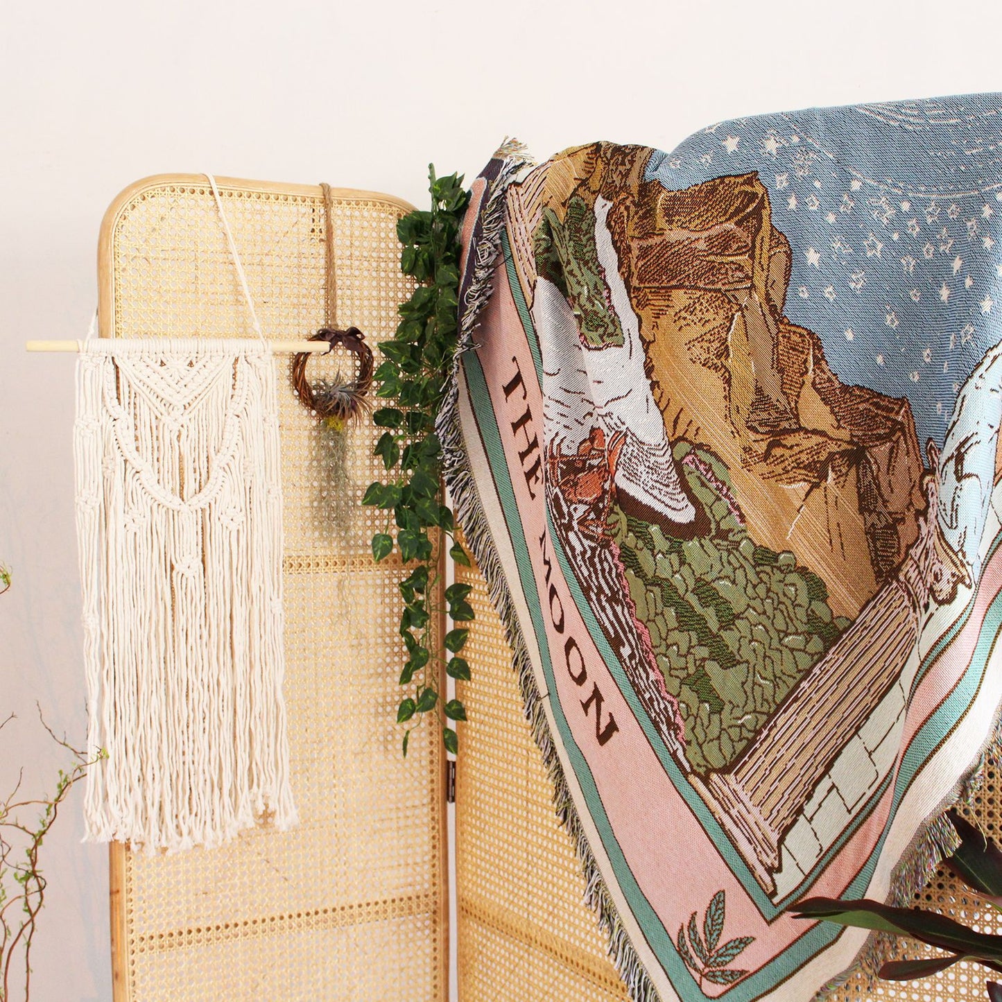 The Moon Tassel Tapestry