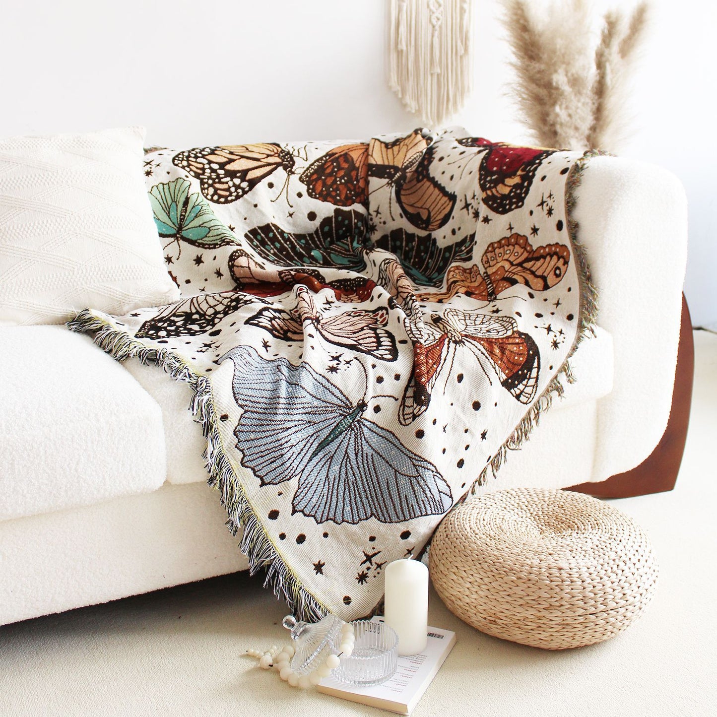 Butterfly Tassel Tapestry