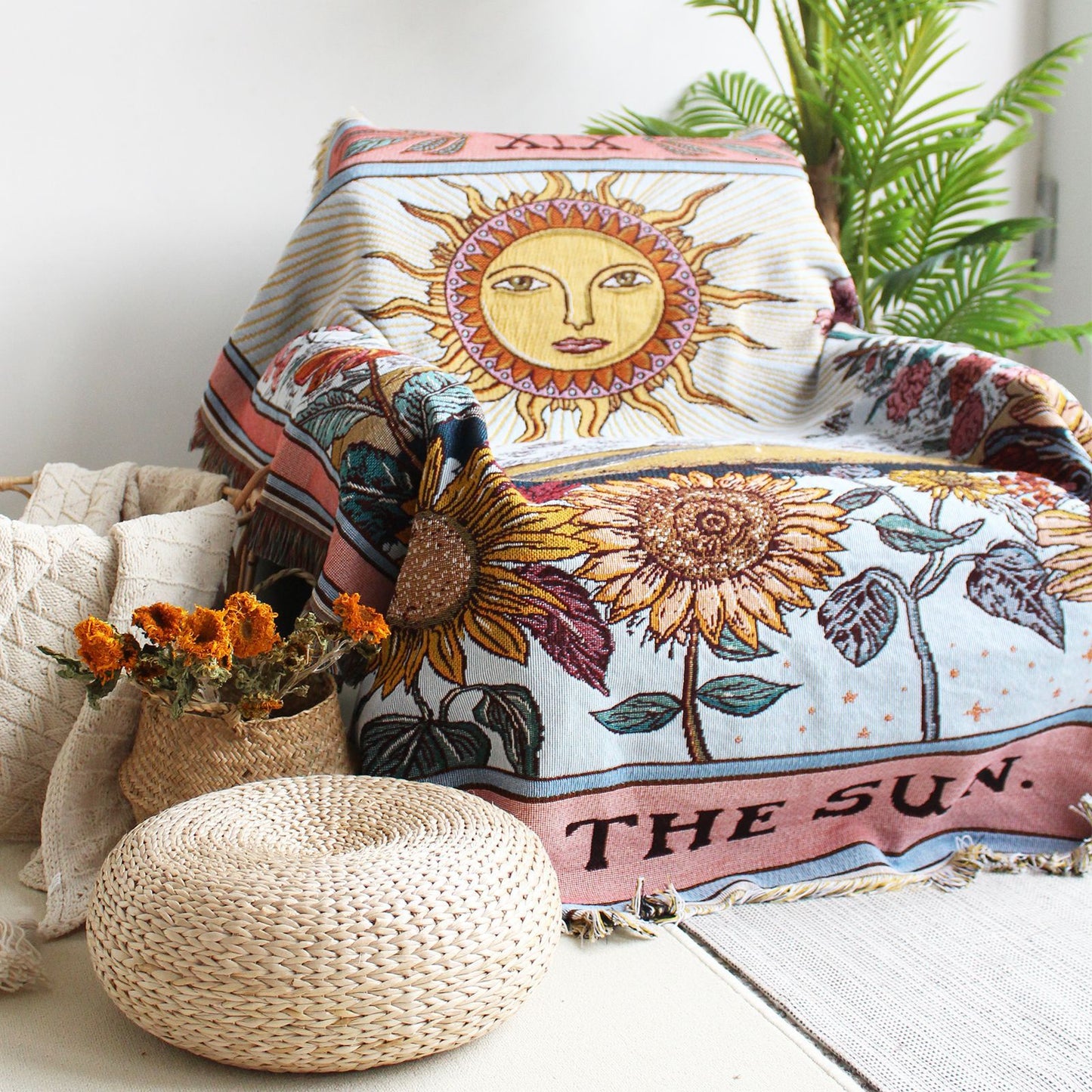 The Sun Tassel Tapestry