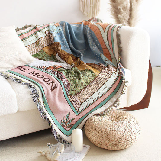 The Moon Tassel Tapestry