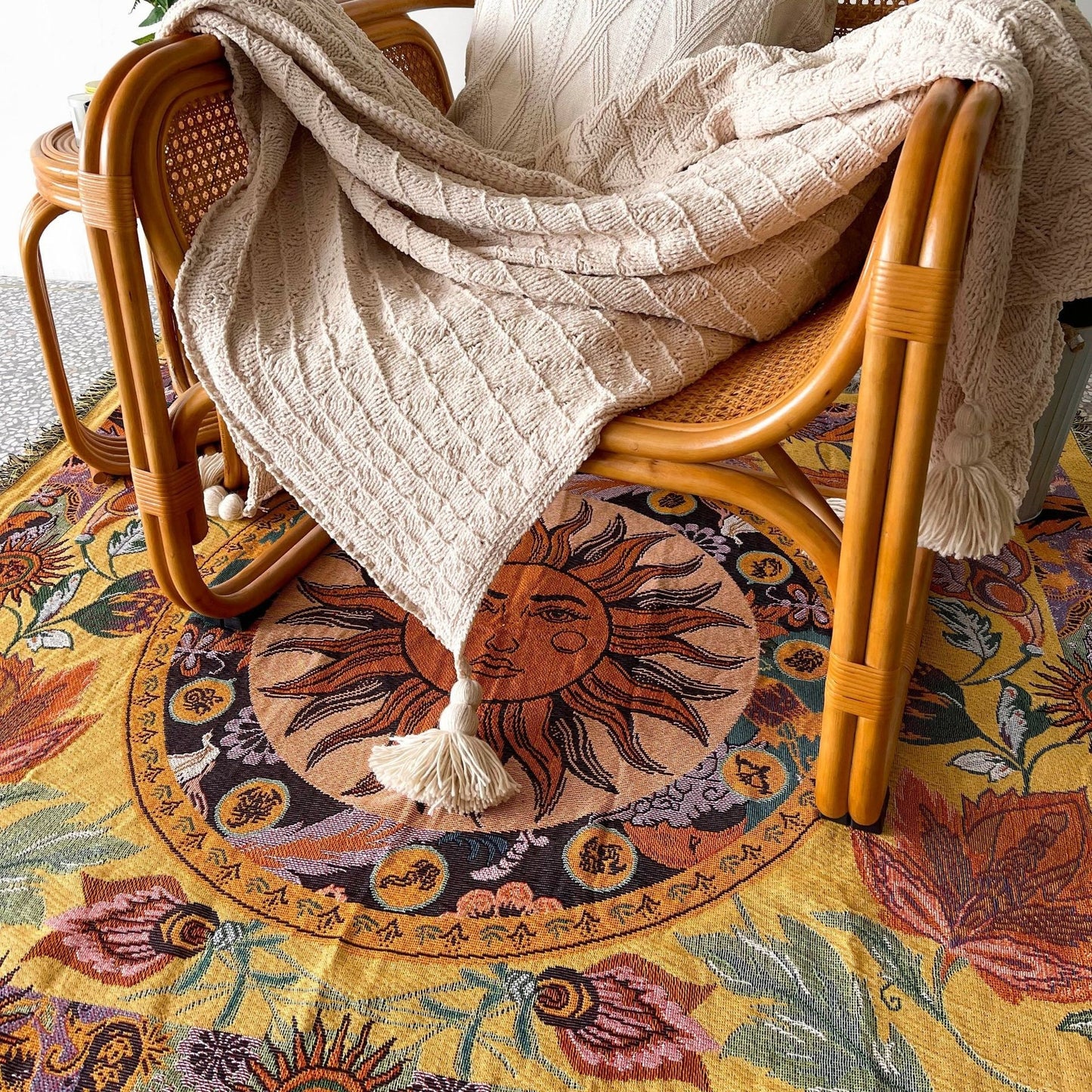 Sunny Tassel Tapestry