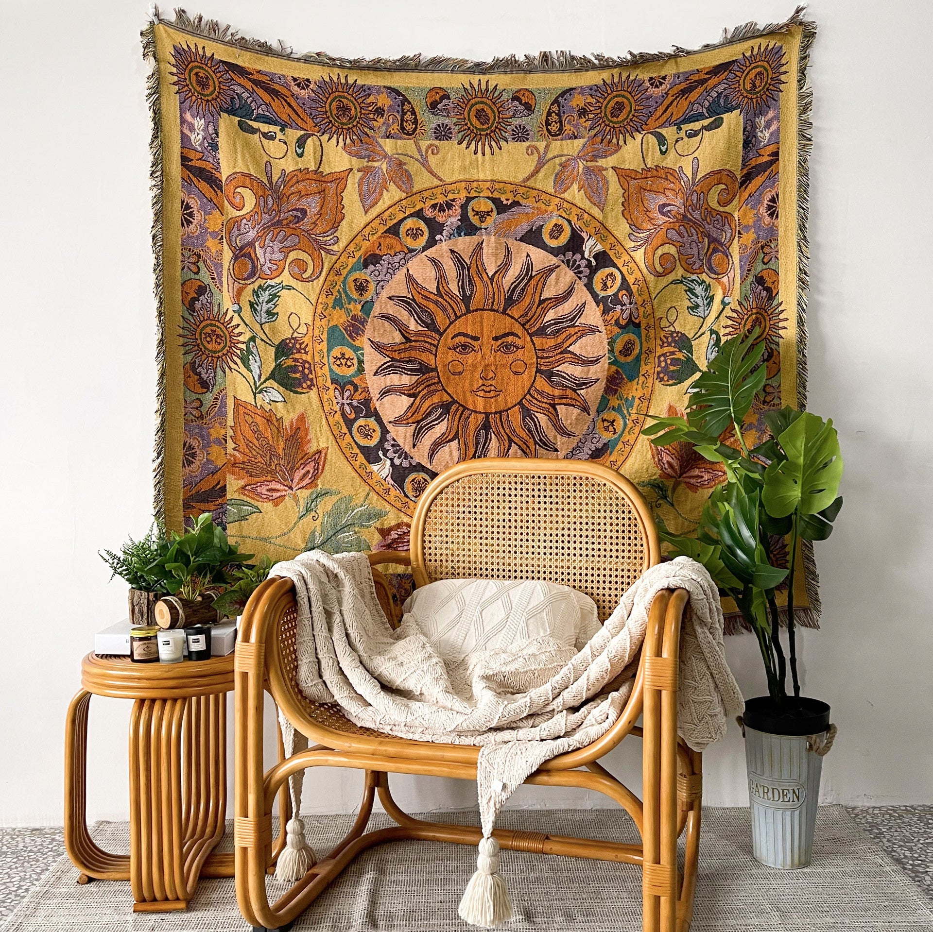 Sunny Tassel Tapestry HappyHavenHome