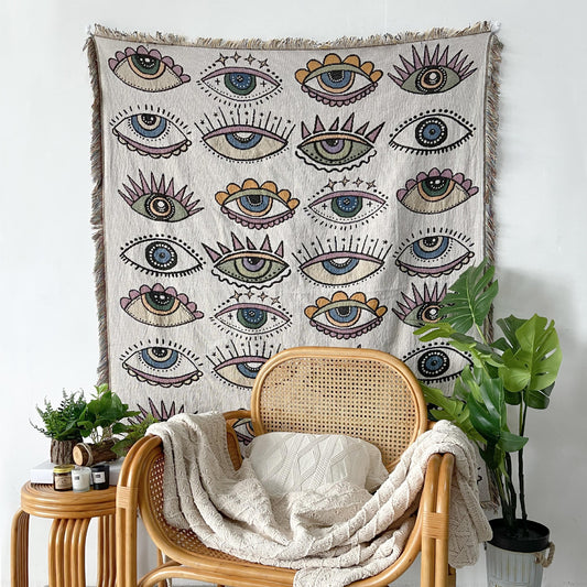 Eyes Tassel Tapestry