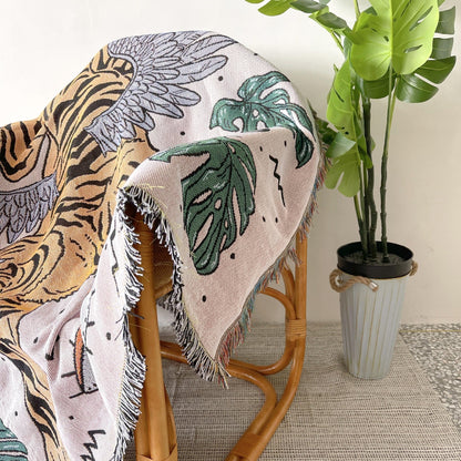 Tiger Tassel Tapestry