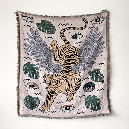 Tiger Tassel Tapestry